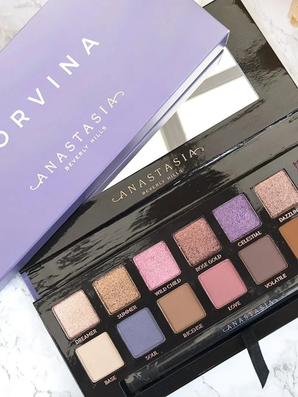 Anastasia Beverly Hills Norvina Eyeshadow Palette NEW Pink Plum Fall ABH + Brush
